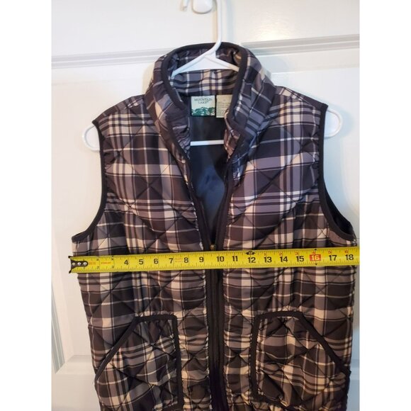 Mountain Lake women's vest Size Large 100% Polyester zipper closure black/white - Picture 3 of 7